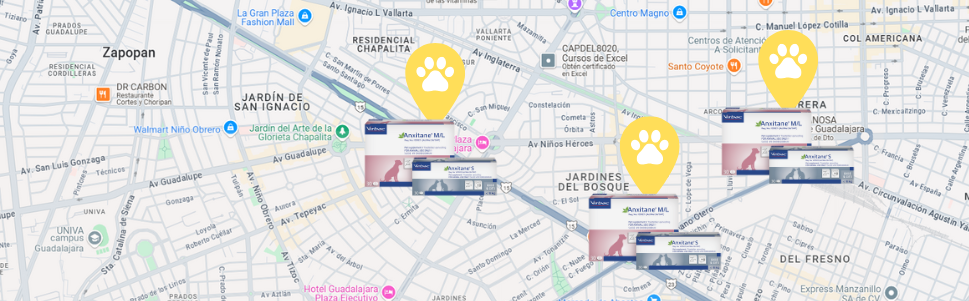 Encuentra el producto en la clínica veterinaria más cercana 